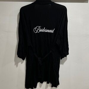 Bridesmaid Black Robe